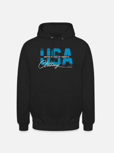 USA - Unisex Hoodie - Schwarz