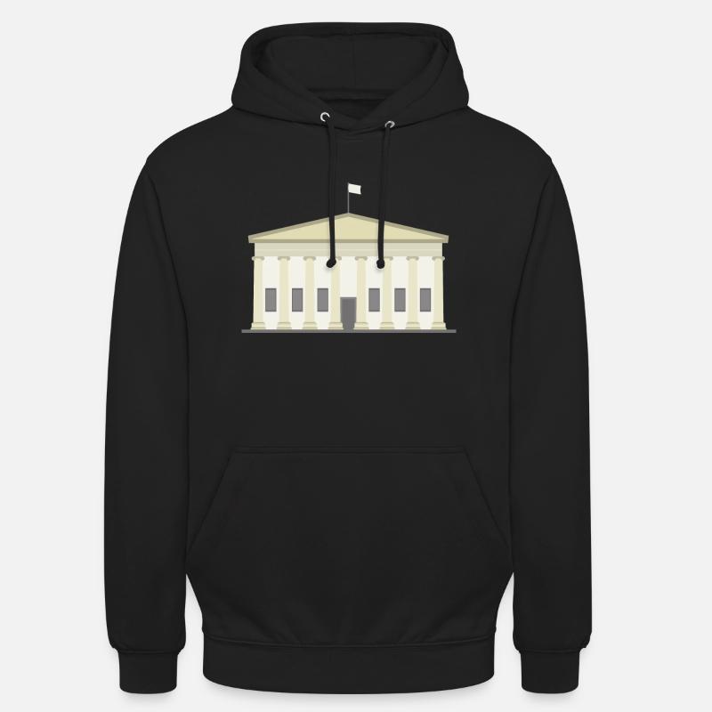Icône de Londres British Museum - Sweat-shirt à capuche unisexe - noir