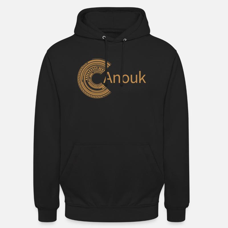 Pour Anouk - Sweat-shirt à capuche unisexe - noir