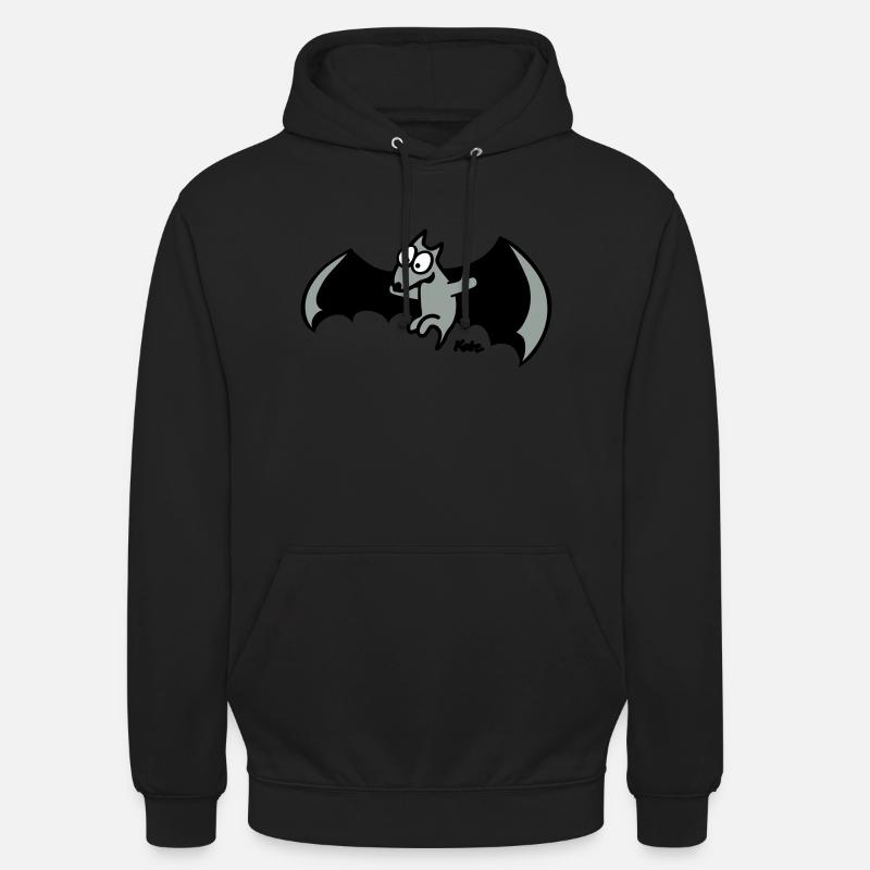 Flying Fox (c) - Sweat-shirt à capuche unisexe - noir