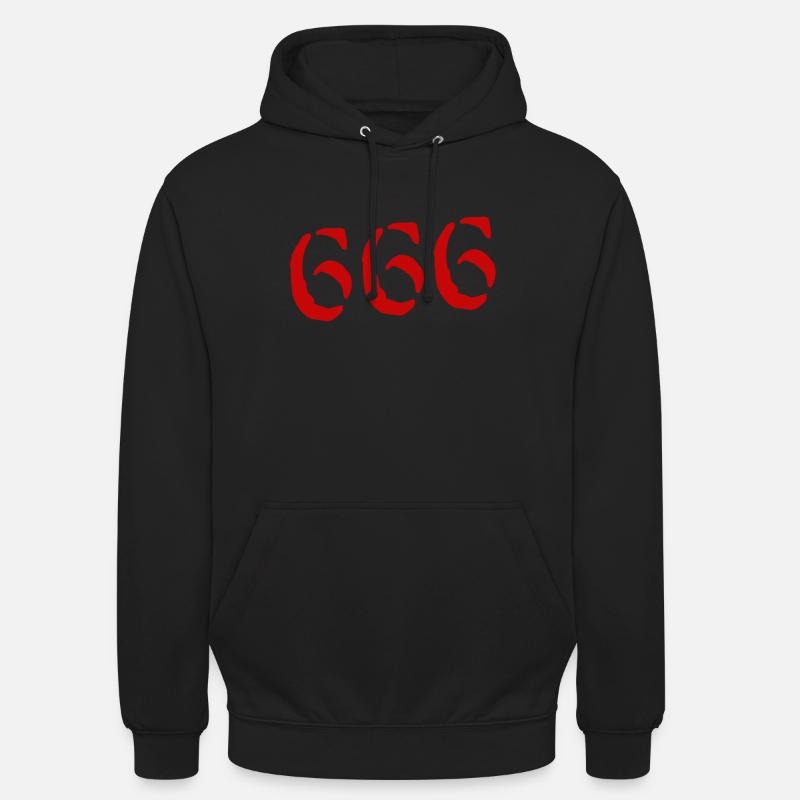 666 Satan - Luvtröja unisex - svart