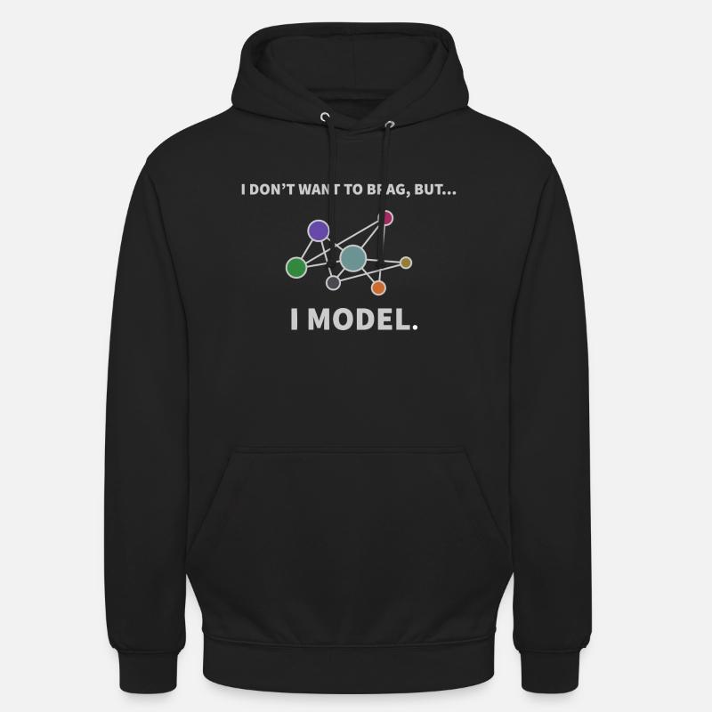 Model Datenwissenschaft Informatik Geschenk - Unisex Hoodie - Schwarz