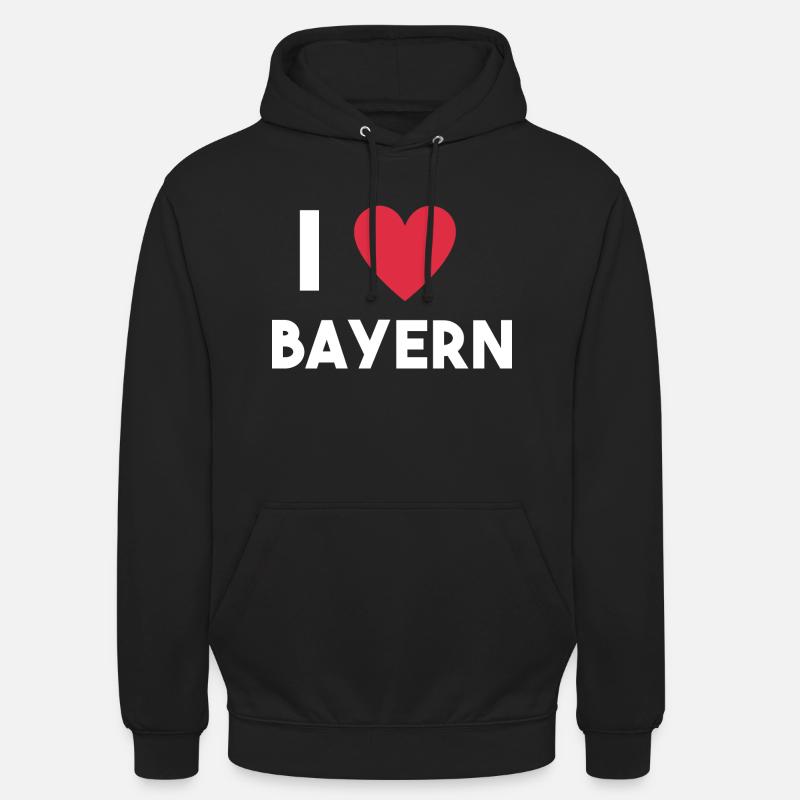 ich liebe Bayern - Unisex Hoodie - Schwarz