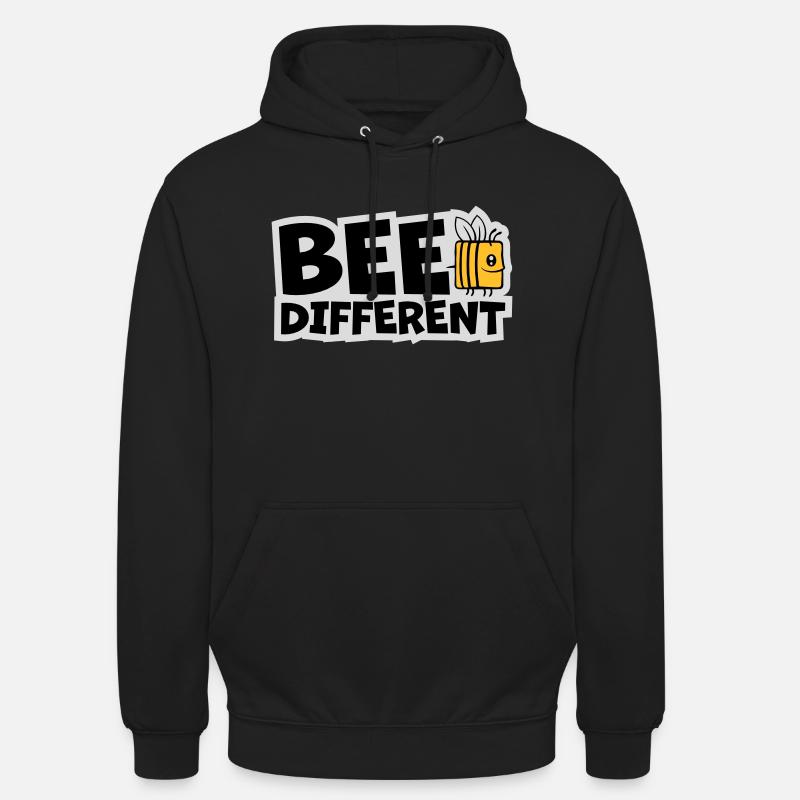 bee different Spruch Zitat - Unisex Hoodie - Schwarz