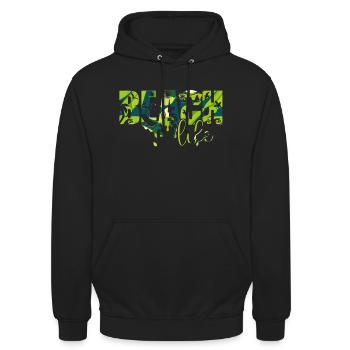 Dubrovnik kroatien hrvatska zrce beach party exyu - Unisex Hoodie - Schwarz - Vorne - Alina (178cm) & Michal (187cm)