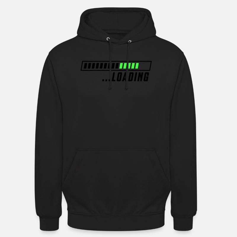 loading ladebalken - Unisex Hoodie - Schwarz