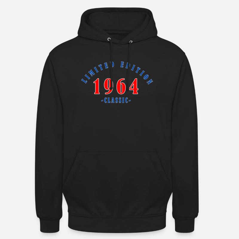 Édition limitée classique de 1964 - Sweat-shirt à capuche unisexe - noir