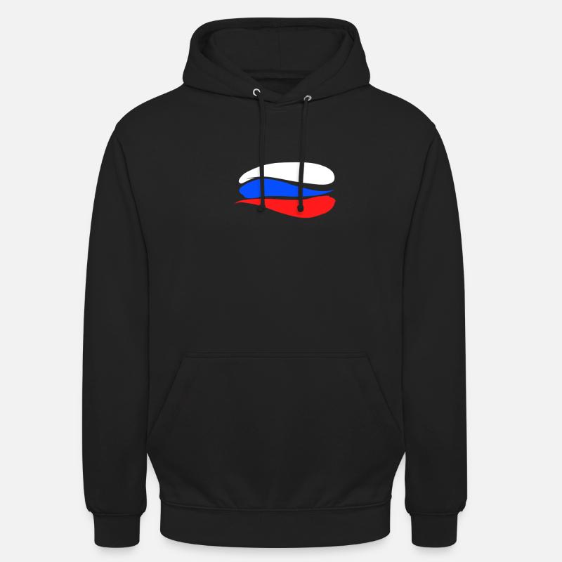 Drapeau de la Russie - Sweat-shirt à capuche unisexe - noir