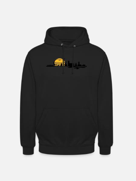 Skyline - Föhr - Unisex Hoodie - Schwarz