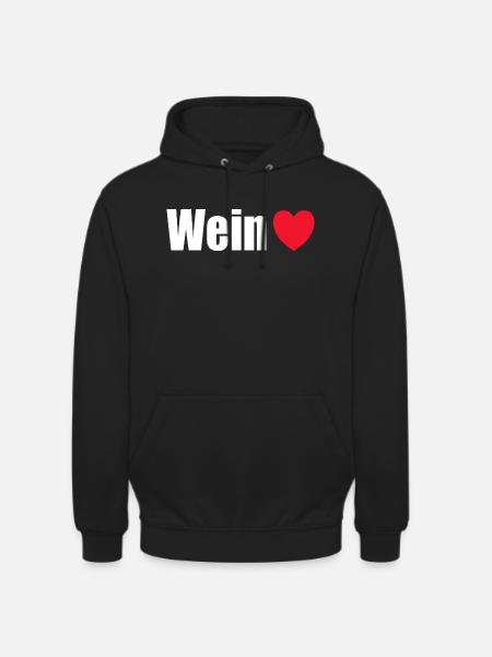 Weinliebe - Unisex Hoodie - Schwarz