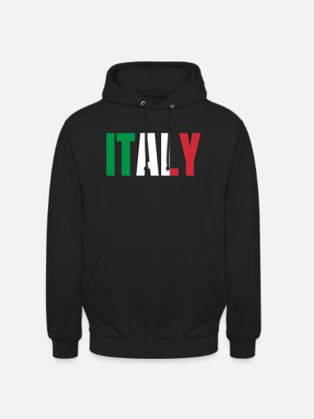 Flag of Italy - Unisex Hoodie - black