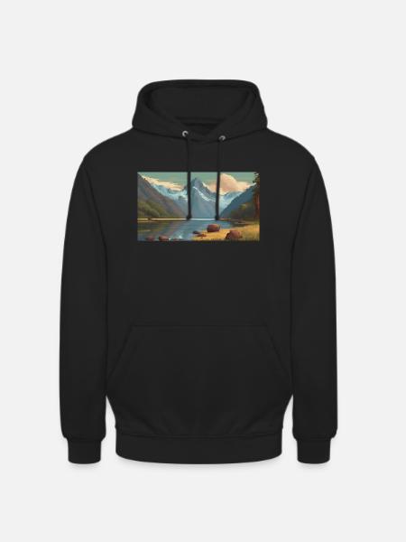 Fiordland-Nationalpark, Neuseeland - Unisex Hoodie - Schwarz