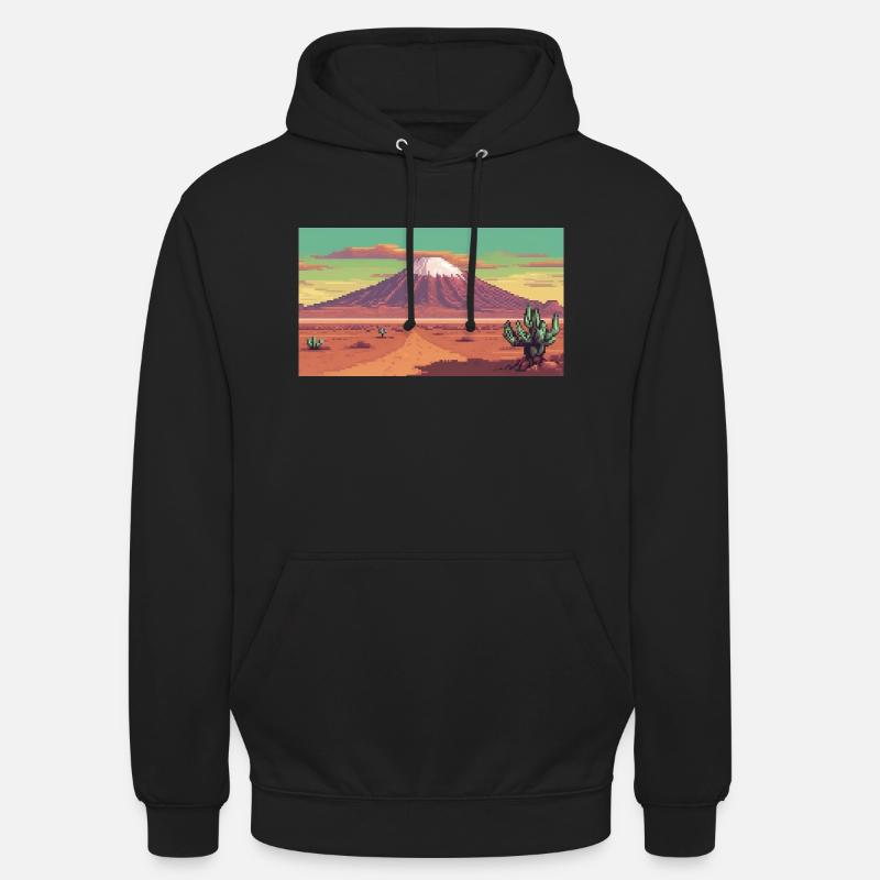 Atacama-Wüste, Chile - Pixel Art - Unisex Hoodie - Schwarz
