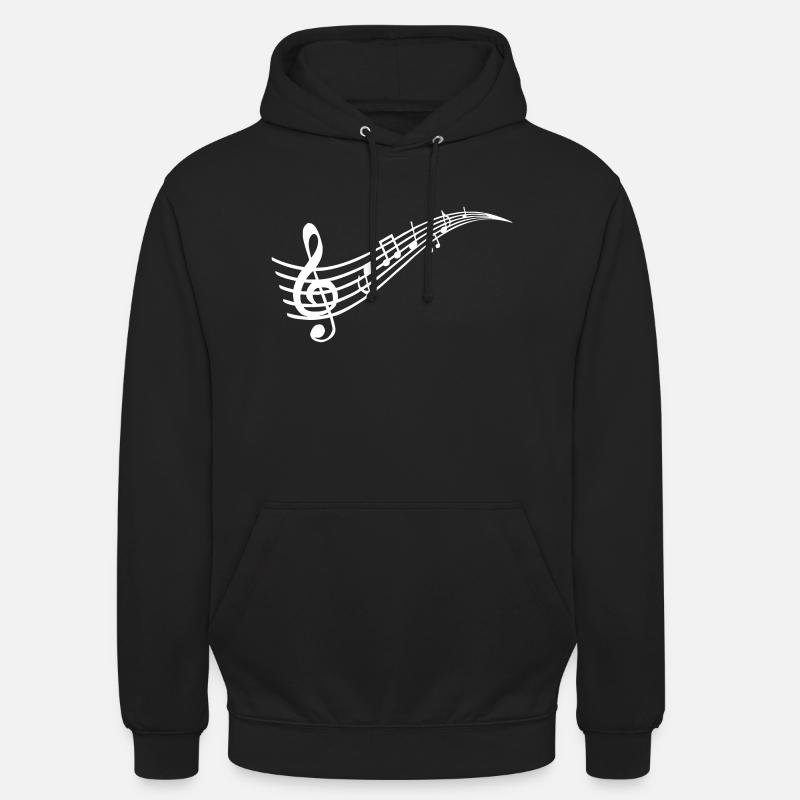 Notation - Sweat-shirt à capuche unisexe - noir