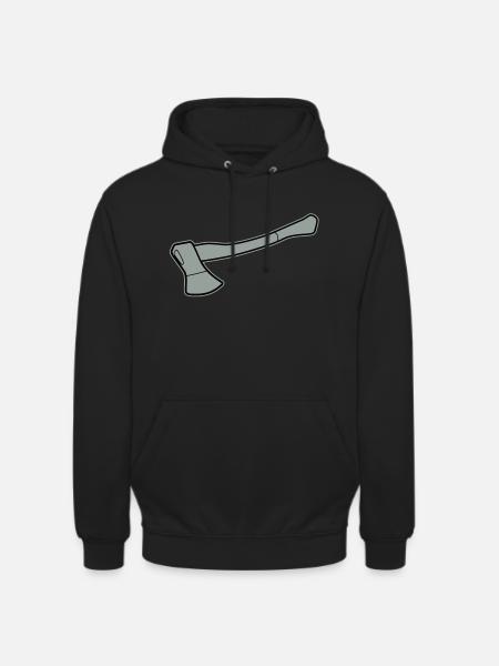 axe - Sweat-shirt à capuche unisexe - noir