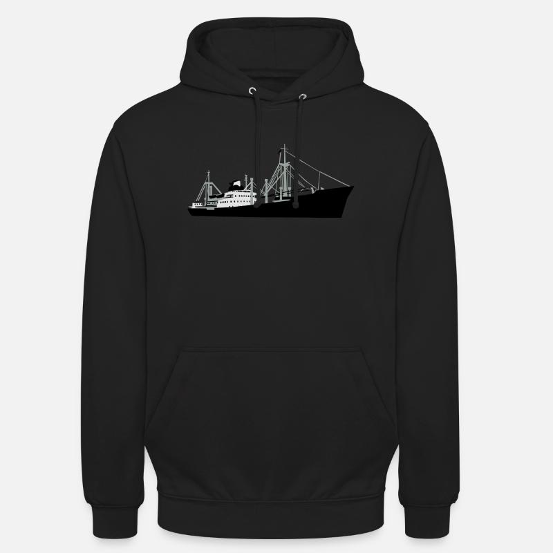 Schiff - MS F. Freiligrath - Unisex Hoodie - Schwarz