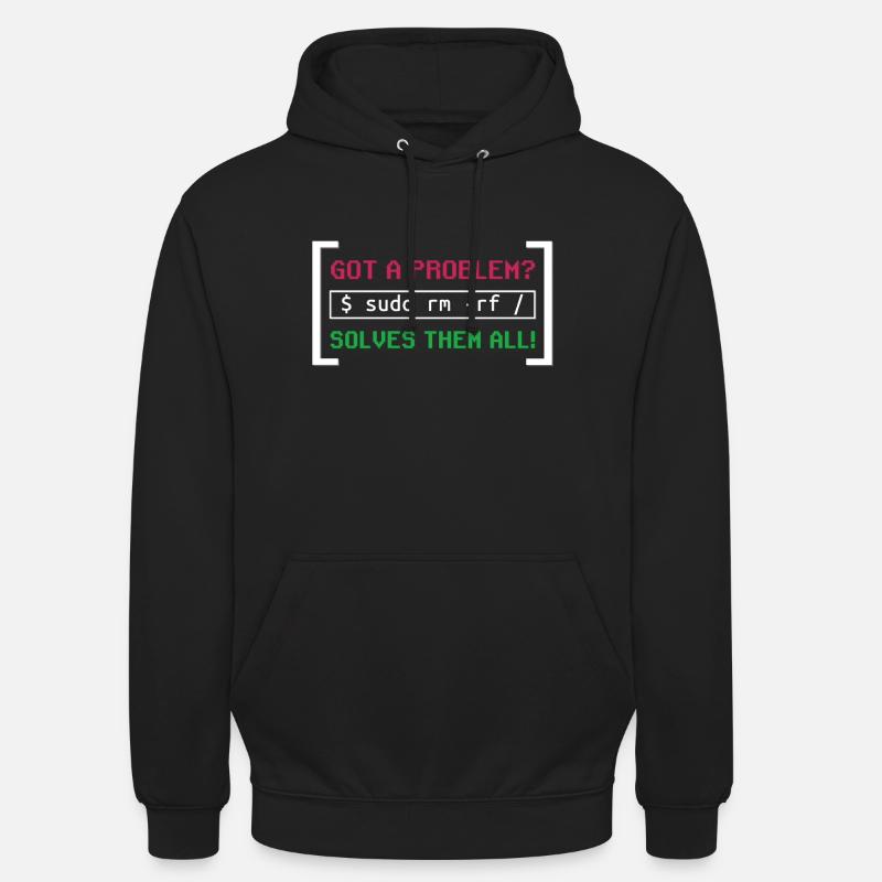 Typical Unix software developer troubleshooting problems Unisex Hoodie