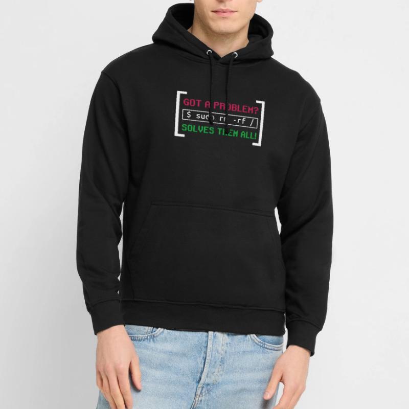 Typical Unix software developer troubleshooting problems Unisex Hoodie