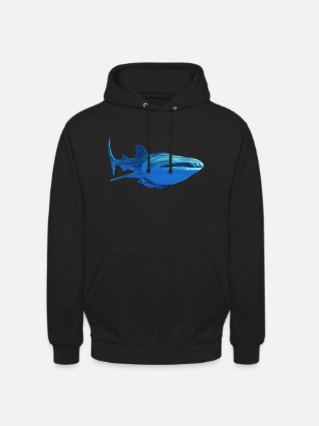 whale shark4k - Unisex Hoodie - black