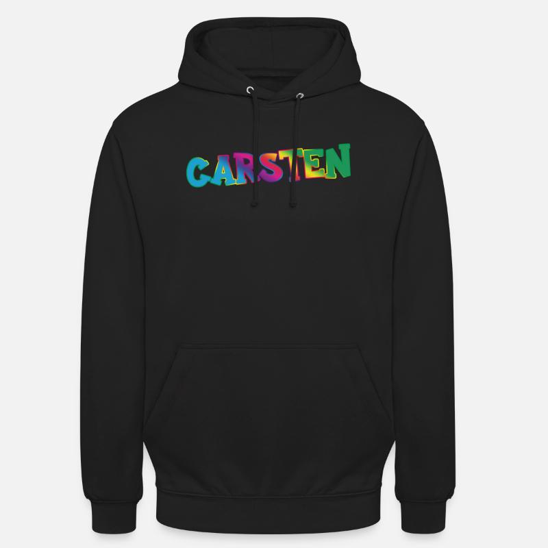 Carsten - Sweat-shirt à capuche unisexe - noir