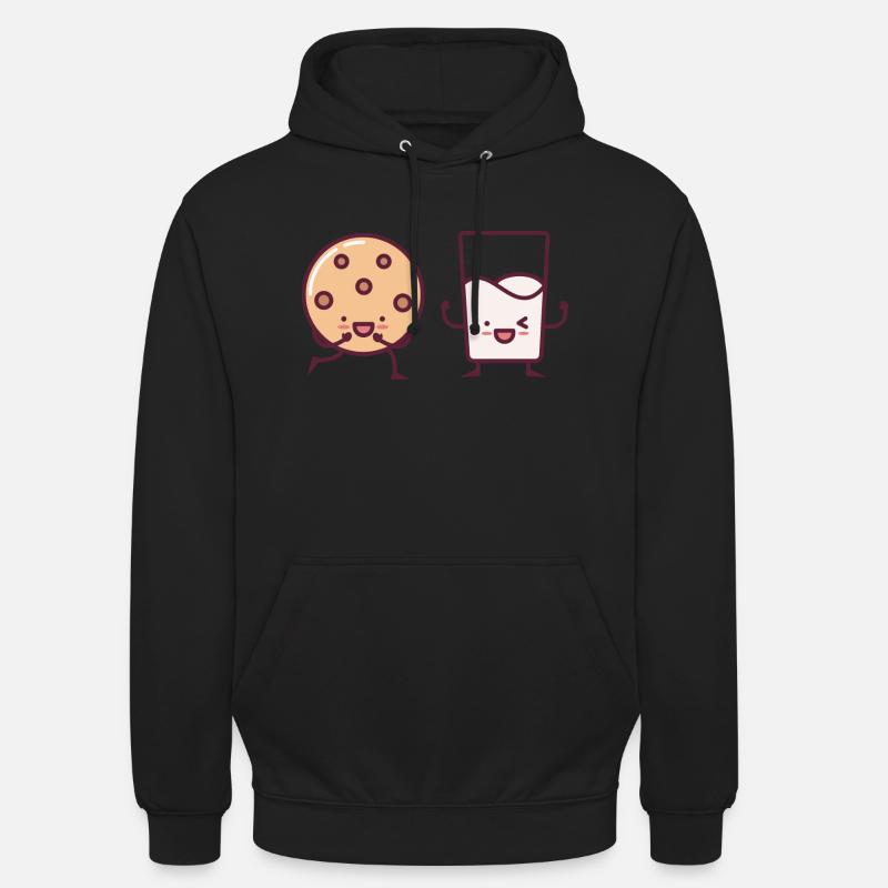 Biscuits au chocolat de Noël - Sweat-shirt à capuche unisexe - noir