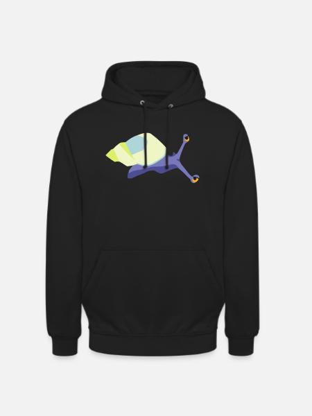Snail violet - Unisex Hoodie - black