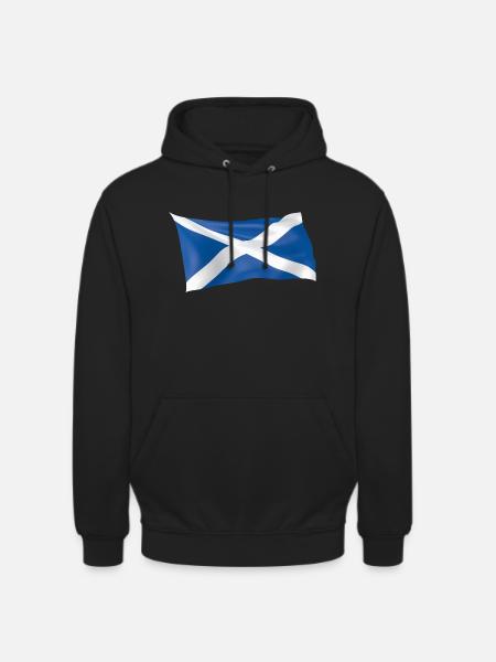Scottish flag for Scotland - Unisex Hoodie - black