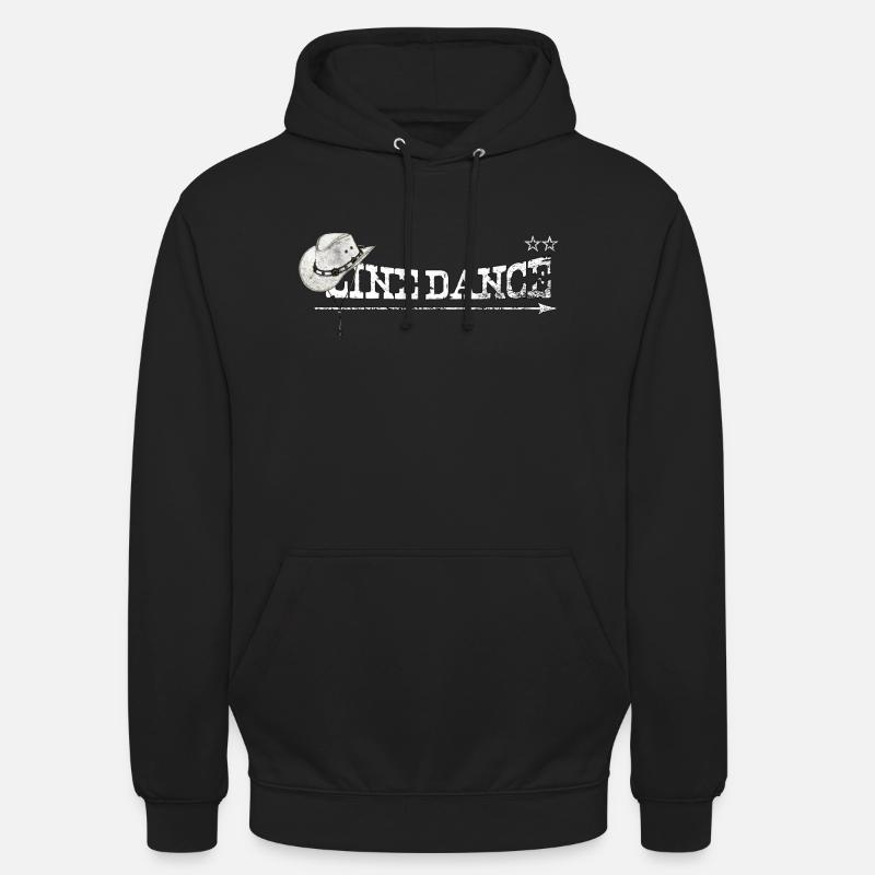 Danse de ligne - Sweat-shirt à capuche unisexe - noir