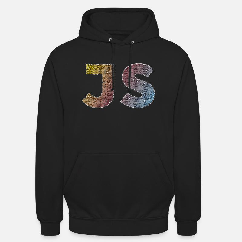 JS (JavaScript) - Unisex Hoodie - black
