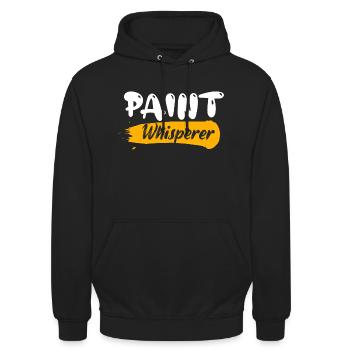 Paint Whisperer Professional Painter Job - Unisex Hoodie - Schwarz - Vorne - Alina (178cm) & Michal (187cm)