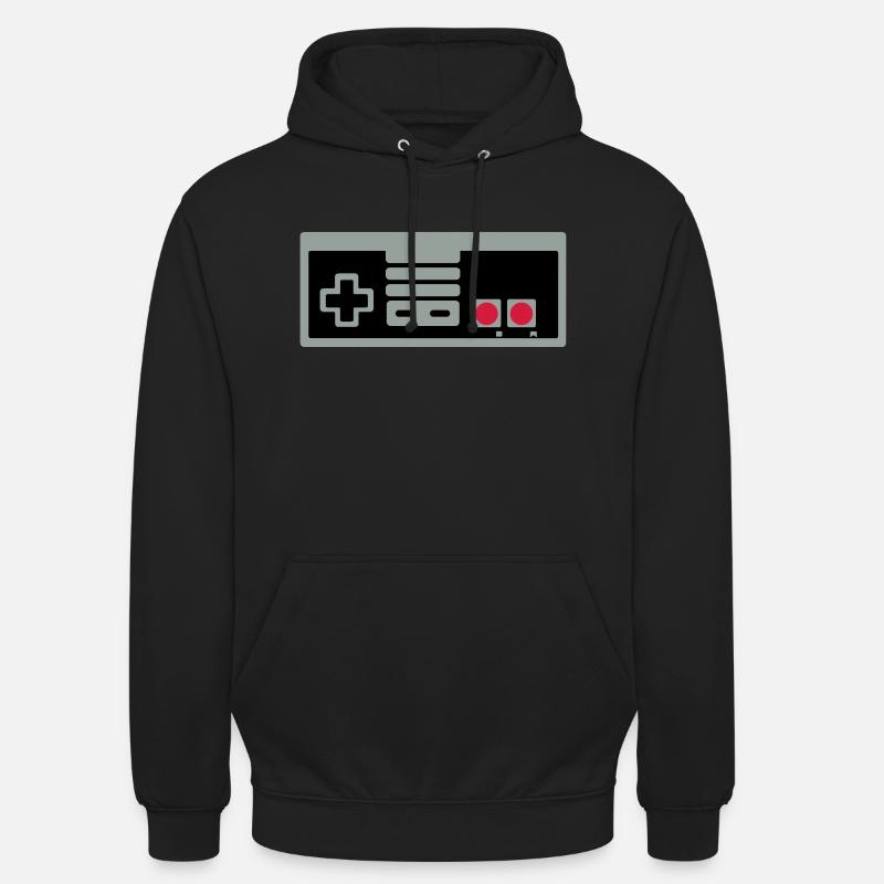 Super Retro Controller - Unisex Hoodie - Schwarz