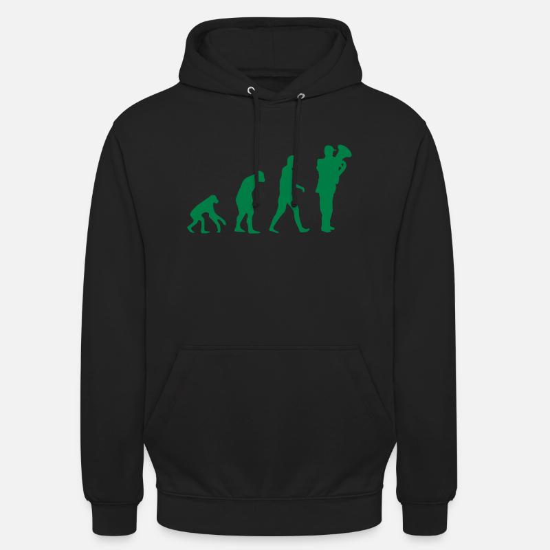 tuba evolution - Sweat-shirt à capuche unisexe - noir