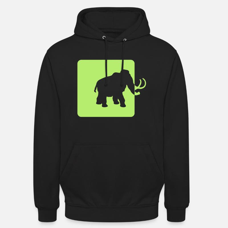 logo de l'âge de glace de mammouth - Sweat-shirt à capuche unisexe - noir