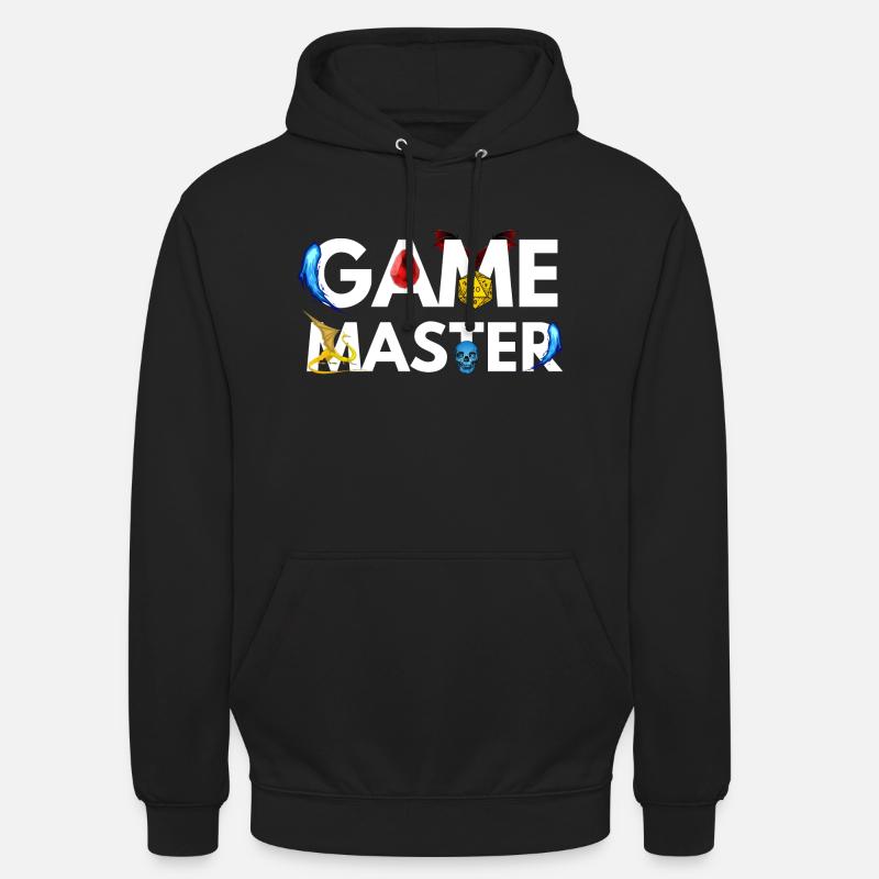 GAME MASTER DRAGONS ADVENTURES RPG - Sweat-shirt à capuche unisexe - noir