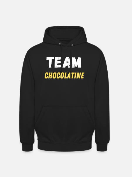 team chocolatine - Sweat-shirt à capuche unisexe - noir