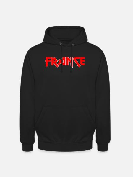 Modisches Heimat FRANCE Metal-Design - Unisex Hoodie - Schwarz