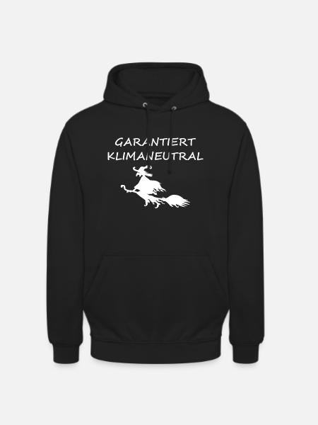 Umweltfreundliche Hexe - Unisex Hoodie - Schwarz