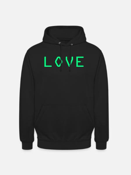Love - Unisex Hoodie - Schwarz