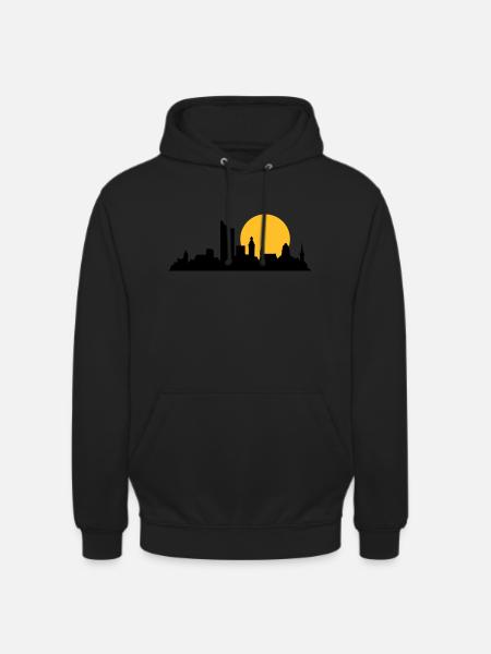 leipzig skyline - Unisex Hoodie - Schwarz