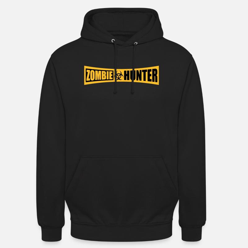 chasseur de zombies citation d’Halloween - Sweat-shirt à capuche unisexe - noir