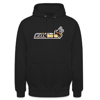 Ultimate FrisBEE - Unisex Hoodie - black - Front - Alina (178cm) & Michal (187cm)