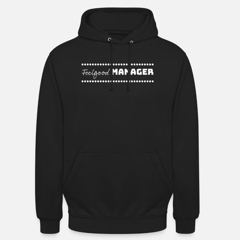 Design Feelgood Manager points blancs - Sweat-shirt à capuche unisexe - noir