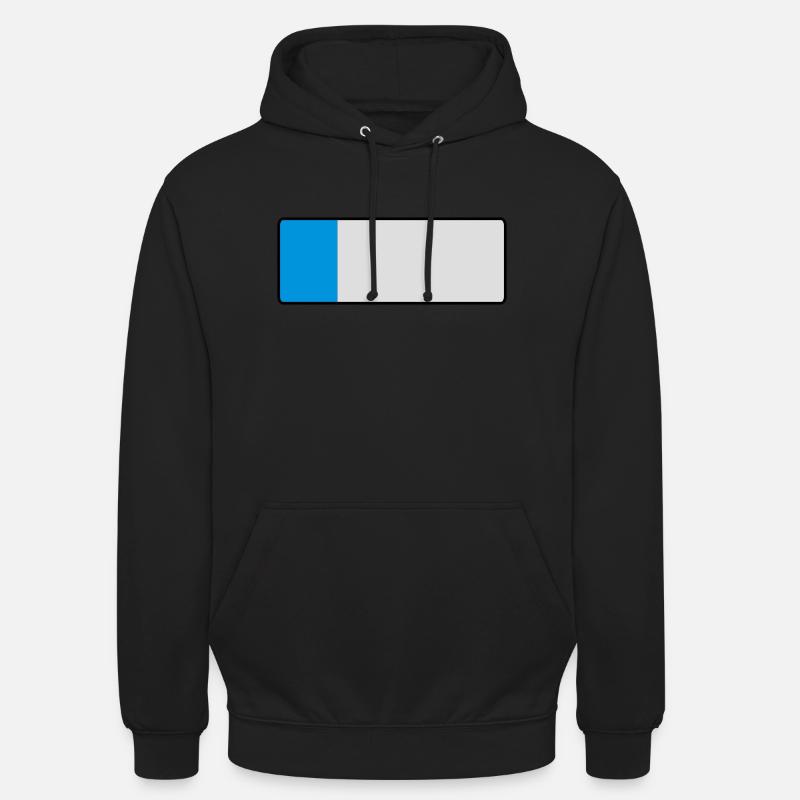_blank_kurz - Sweat-shirt à capuche unisexe - noir