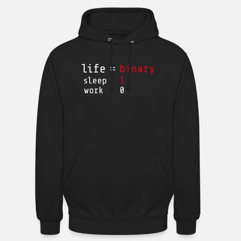 Dormez, travaillez - Sweat-shirt à capuche unisexe - noir