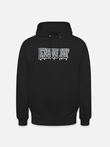 Frankfurt Chrome Graffiti - Unisex Hoodie - Schwarz