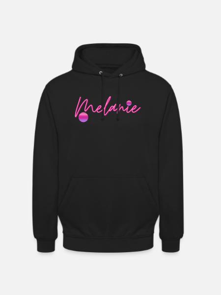 Melanie First name - Unisex Hoodie - black