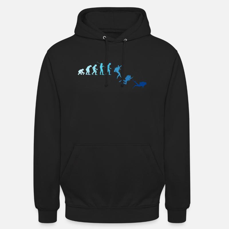 Plongée sous-marine Diver Evolution - Sweat-shirt à capuche unisexe - noir