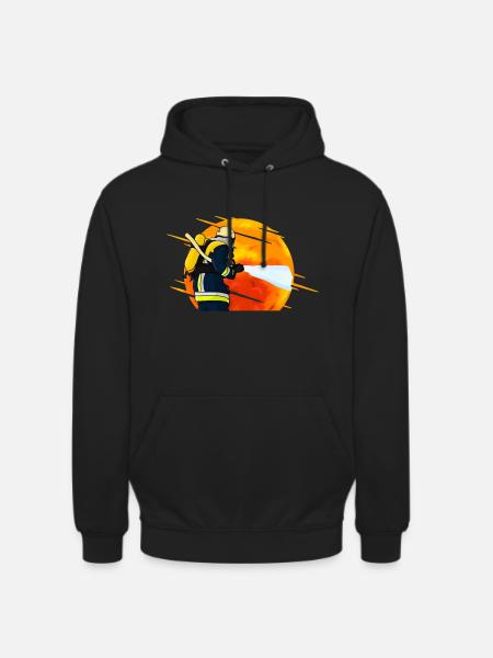 Feuerwehrmann Einsatz - Unisex Hoodie - Schwarz