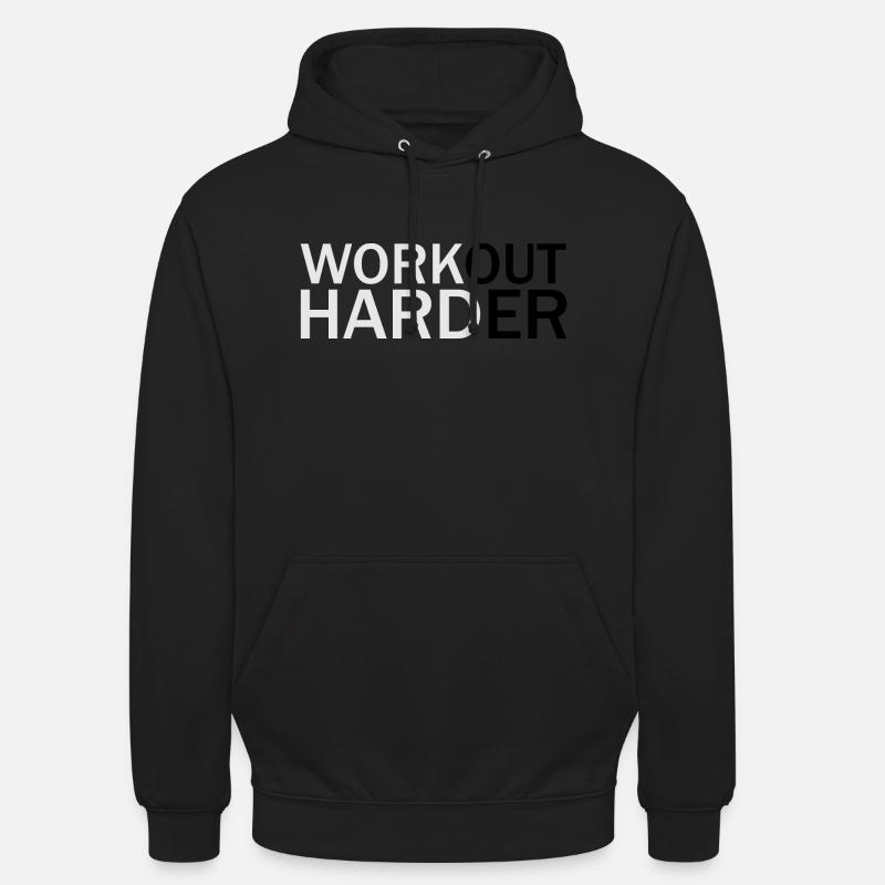 Work hard - Sweat-shirt à capuche unisexe - noir