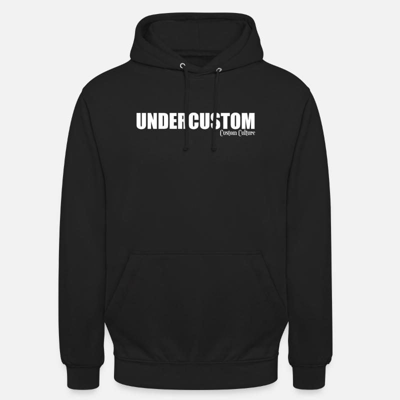 SOUS-COUTUME - Sweat-shirt à capuche unisexe - noir